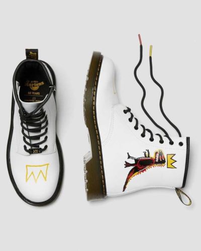 Botas Dr Martens Youth 1460 Basquiat Cuero Para Niños DR7538D